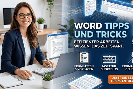 Word Tipps und Tricks. Entdecken Sie praktische Video-Tutorials, hilfreiche PDF-Anleitungen und nützliche Tipps rund um Microsoft Word.