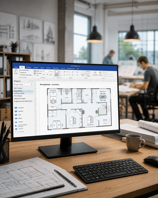 Microsoft Visio – Prozesse, Abläufe und Diagramme professionell visualisieren Komplexe Informationen einfach, verständlich und übersichtlich darstellen. Mit Microsoft Visio erstellen Sie professionelle Diagramme, Organigramme, Prozessabläufe, Netzwerkpläne und technische Zeichnungen, die komplexe Zusammenhänge verständlich vermitteln. In unserem praxisorientierten Kurs lernen Sie, Visio effizient einzusetzen und aussagekräftige Visualisierungen für Beruf, Projekte oder Dokumentationen zu erstellen. Die Benutzeroberfläche und die wichtigsten Funktionen von Microsoft Visio sicher kennenlernen. Flussdiagramme, Prozessabläufe und Organigramme professionell erstellen. Netzwerkdiagramme, Raumpläne und technische Skizzen übersichtlich gestalten. Shapes, Verbindungen und Vorlagen effizient einsetzen. Diagramme ansprechend formatieren und individuell anpassen. Visio-Diagramme in Word, Excel oder PowerPoint integrieren und optimal weiterverwenden. Mit praktischen Tipps und Tricks schneller und effizienter arbeiten. Eigene Praxisbeispiele direkt im Kurs umsetzen und individuelle Fragestellungen klären. Für wen eignet sich dieser Kurs? Dieser Kurs richtet sich an alle, die Informationen professionell visualisieren möchten – beispielsweise Mitarbeitende aus Verwaltung, Technik, IT, Projektmanagement, Organisation oder Qualitätsmanagement. Vorkenntnisse in Microsoft Visio sind nicht erforderlich.