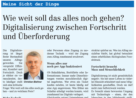 Wie weit soll das alles noch gehen? Digitalisierung zwischen Fortschritt und Überforderung